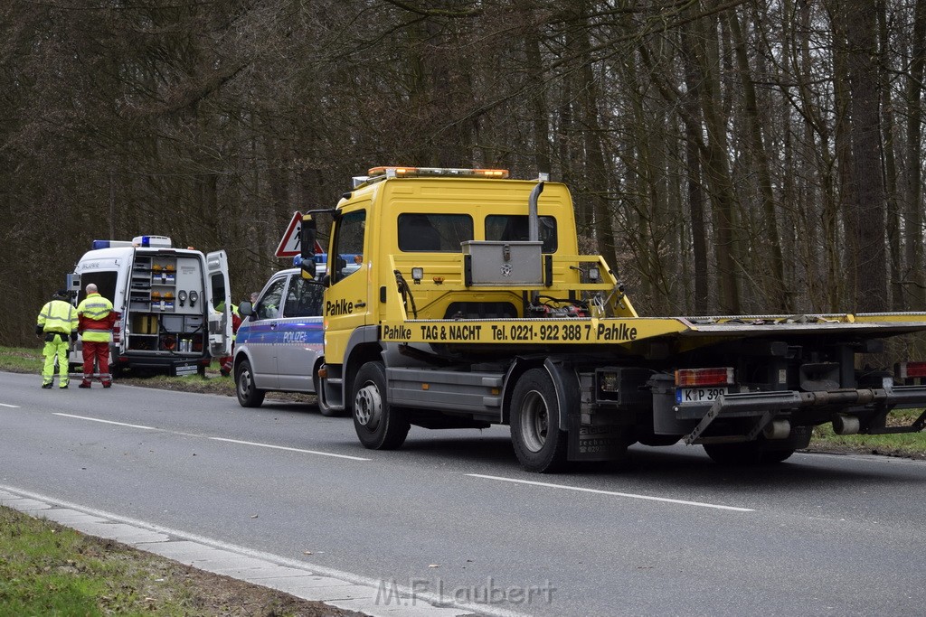 Schwerer VU Krad Pkw Koeln Porz Eil Grengeler Mauspfad P144.JPG - Miklos Laubert